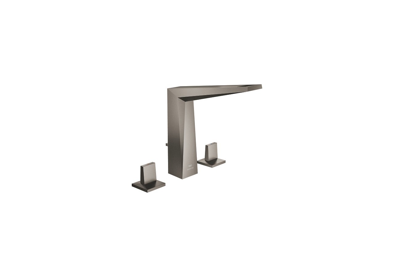 Allure brillant mélangeur 3 trous 1/2″ lavabo taille l Hard Graphite brossé - 20627AL0 - Grohe