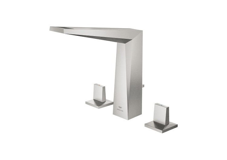 Allure brillant mélangeur 3 trous 1/2″ lavabo taille l Supersteel - 20627DC0 - Grohe