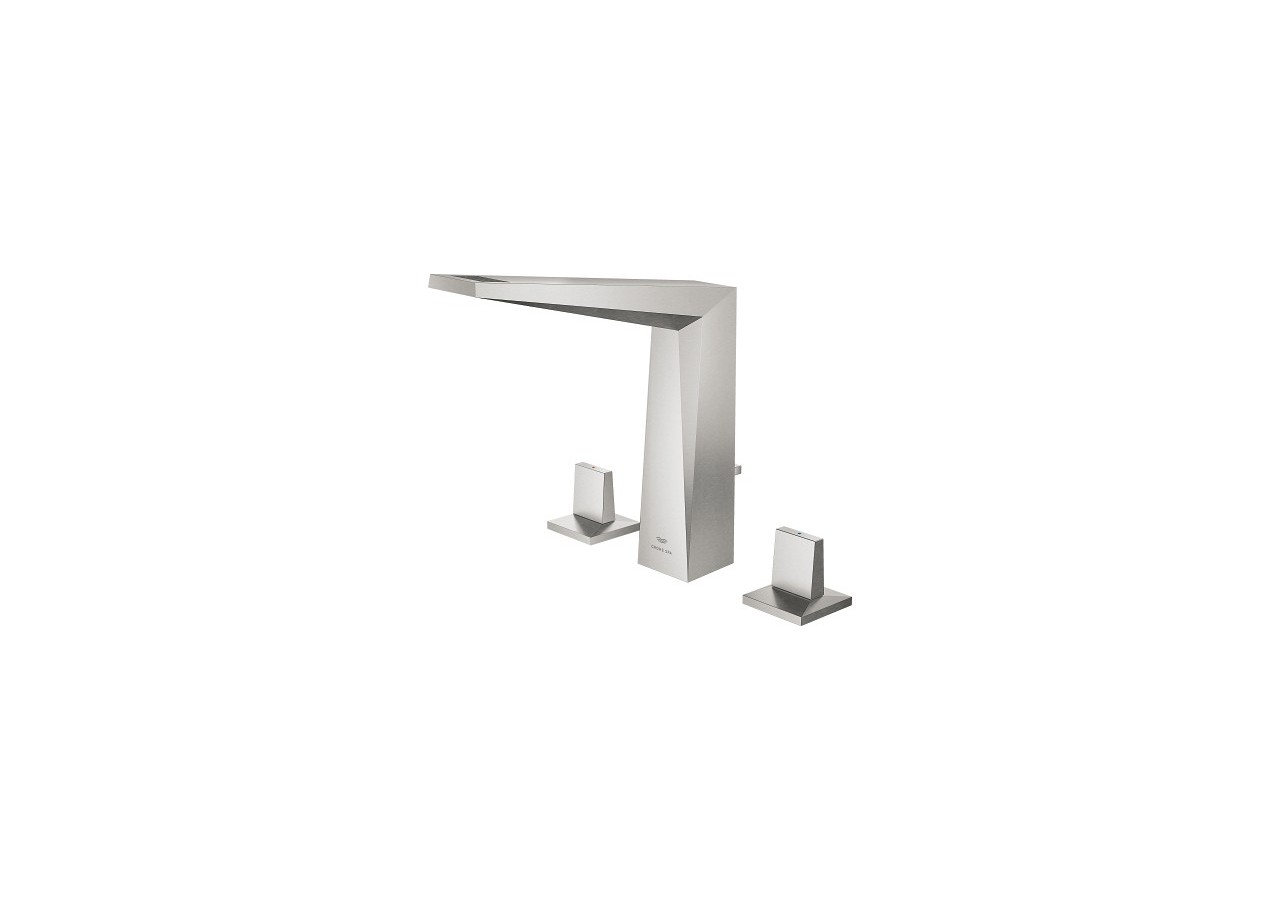 Allure brillant mélangeur 3 trous 1/2″ lavabo taille l Supersteel - 20627DC0 - Grohe