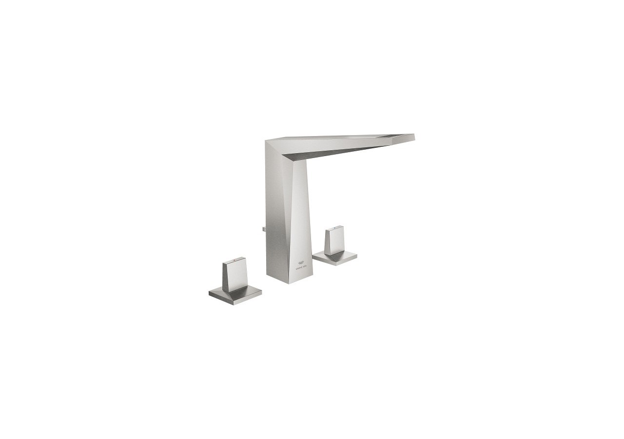 Allure brillant mélangeur 3 trous 1/2″ lavabo taille l Supersteel - 20627DC0 - Grohe