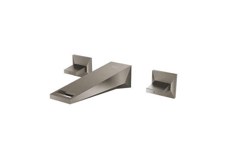 Allure brillant mélangeur 3 trous 1/2″ lavabo taille m Hard Graphite brossé - 20628AL0 - Grohe