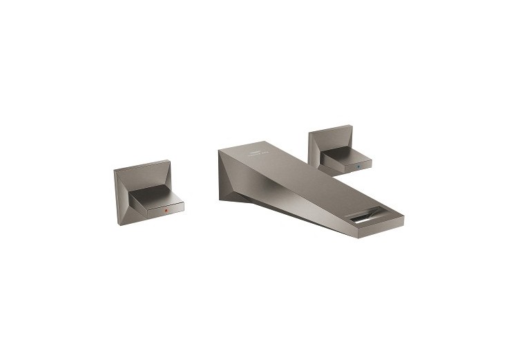 Allure brillant mélangeur 3 trous 1/2″ lavabo taille m Hard Graphite brossé - 20628AL0 - Grohe 2