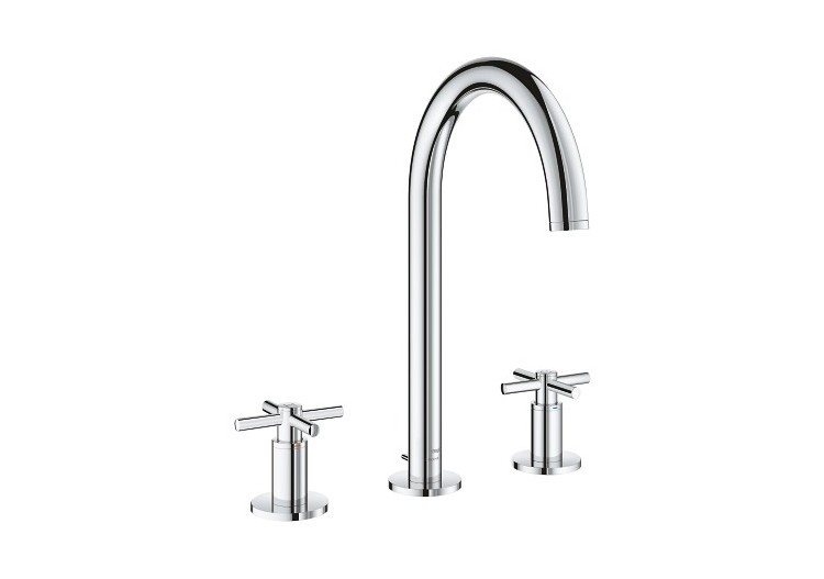 Atrio mélangeur 3 trous 1/2″ lavabo taille l Chromé - 20643000 - Grohe 2