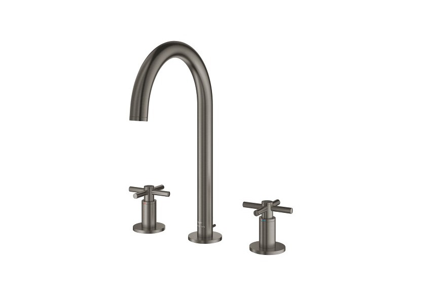 Atrio mélangeur 3 trous 1/2″ lavabo taille l Hard Graphite brossé - 20643AL0 - Grohe