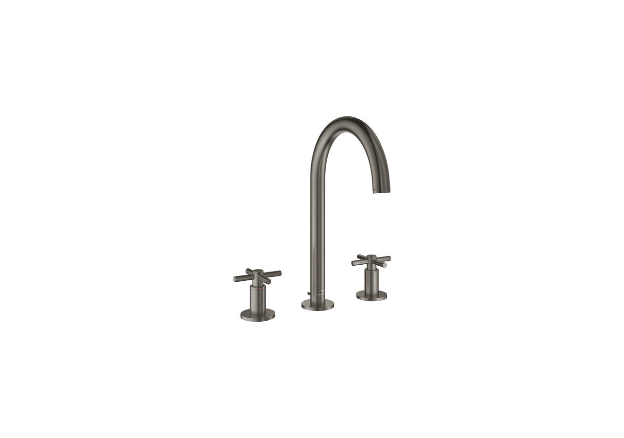 Atrio mélangeur 3 trous 1/2″ lavabo taille l Hard Graphite brossé - 20643AL0 - Grohe