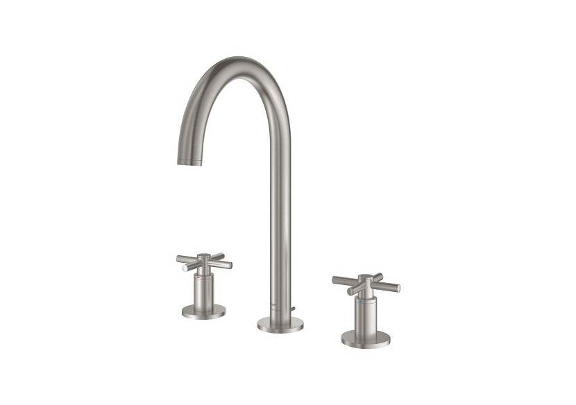 Atrio mélangeur 3 trous 1/2″ lavabo taille l Supersteel - 20643DC0 - Grohe