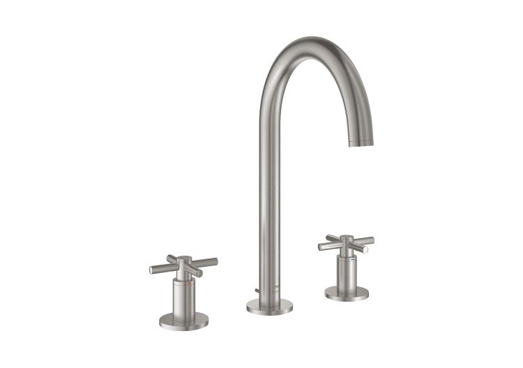 Atrio mélangeur 3 trous 1/2″ lavabo taille l Supersteel - 20643DC0 - Grohe 2