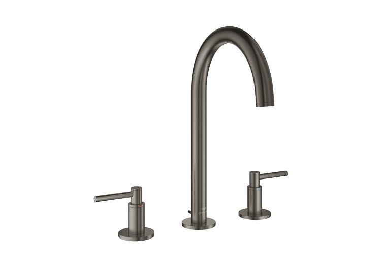 Atrio mélangeur 3 trous 1/2″ lavabo taille l Hard Graphite brossé - 20649AL0 - Grohe 2