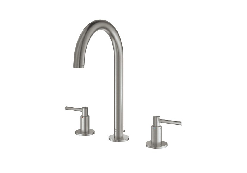 Atrio mélangeur 3 trous 1/2″ lavabo taille l Supersteel - 20649DC0 - Grohe
