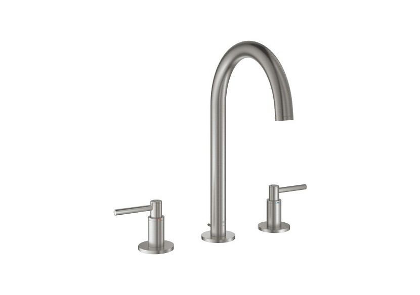 Atrio mélangeur 3 trous 1/2″ lavabo taille l Supersteel - 20649DC0 - Grohe