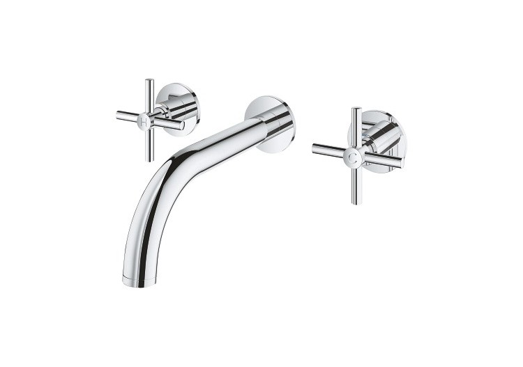 Atrio mélangeur 3 trous lavabotaille m Chromé - 20661000 - Grohe