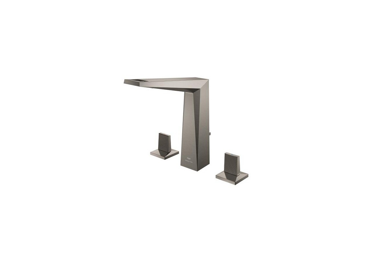 Allure brillant collection privée mélangeur 3 trous 1/2″ lavabo taille l Hard Graphite brossé - 20667AL0 - Grohe