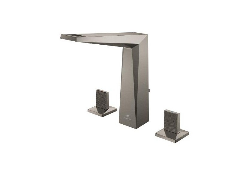 Allure brillant collection privée mélangeur 3 trous 1/2″ lavabo taille l Hard Graphite brossé - 20667AL0 - Grohe