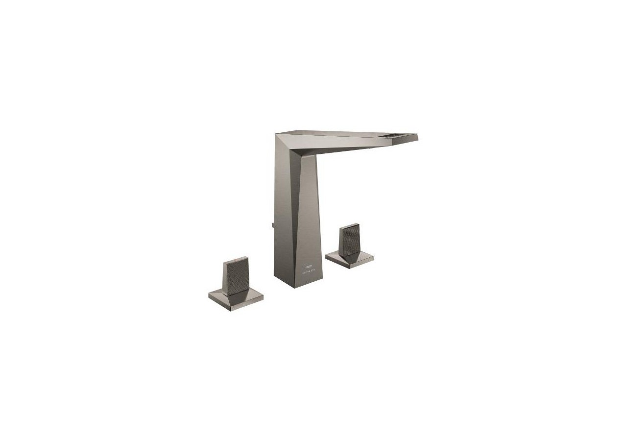 Allure brillant collection privée mélangeur 3 trous 1/2″ lavabo taille l Hard Graphite brossé - 20667AL0 - Grohe