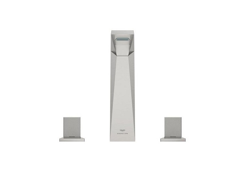 Allure brillant collection privée mélangeur 3 trous 1/2″ lavabo taille l Supersteel - 20667DC0 - Grohe