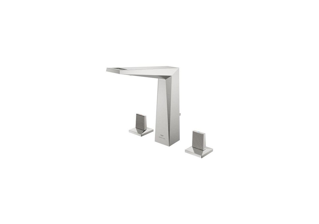 Allure brillant collection privée mélangeur 3 trous 1/2″ lavabo taille l Supersteel - 20667DC0 - Grohe