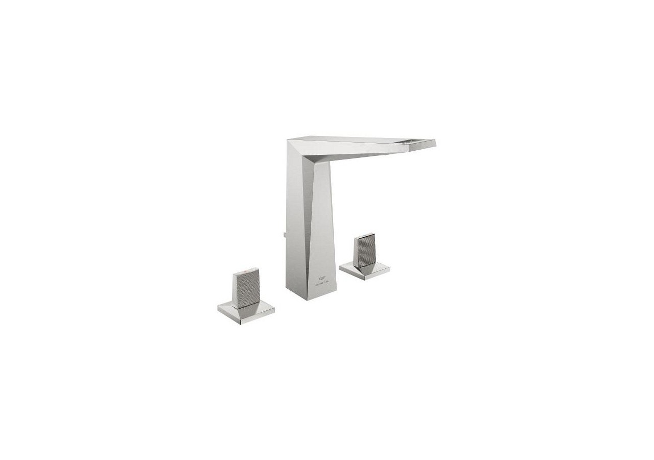 Allure brillant collection privée mélangeur 3 trous 1/2″ lavabo taille l Supersteel - 20667DC0 - Grohe