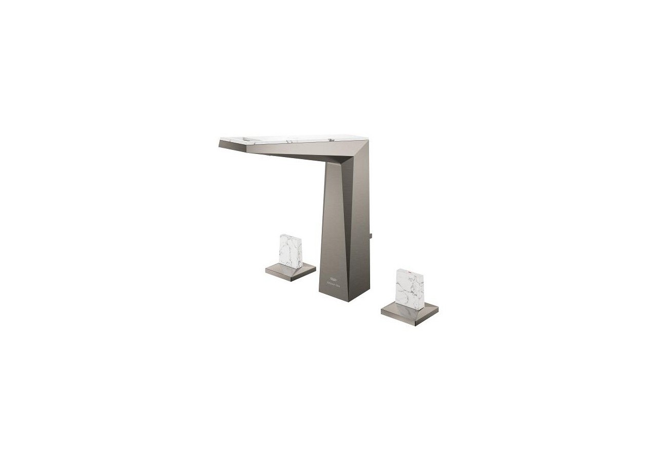 Allure brillant collection privée mélangeur 3 trous 1/2″ lavabo taille l Hard Graphite brossé - 20668AL0 - Grohe
