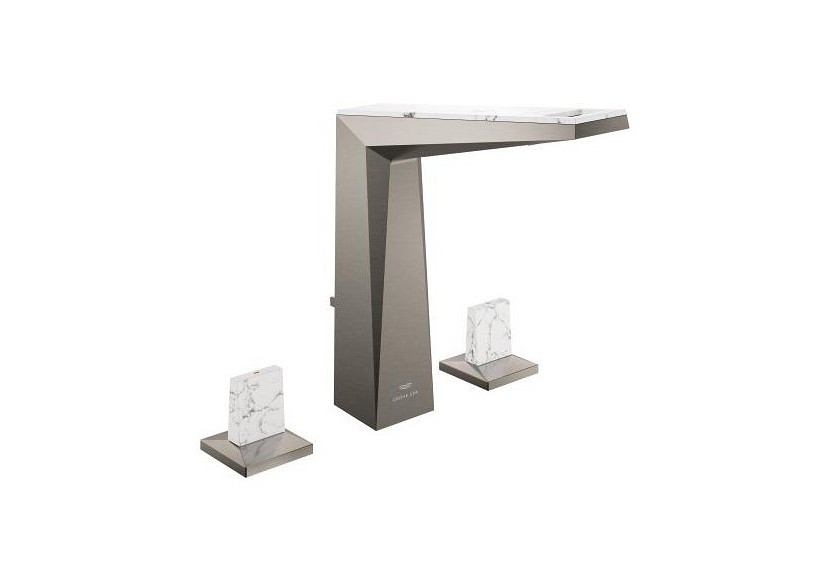 Allure brillant collection privée mélangeur 3 trous 1/2″ lavabo taille l Hard Graphite brossé - 20668AL0 - Grohe