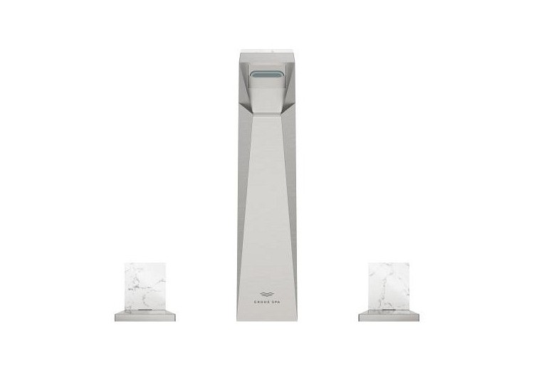 Allure brillant collection privée mélangeur 3 trous 1/2″ lavabo taille l Supersteel - 20668DC0 - Grohe