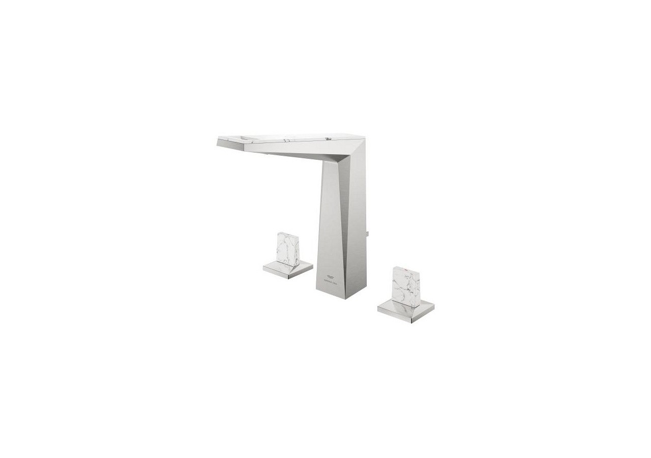 Allure brillant collection privée mélangeur 3 trous 1/2″ lavabo taille l Supersteel - 20668DC0 - Grohe