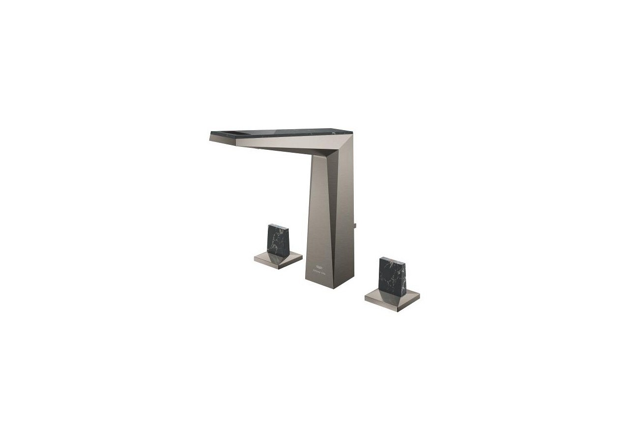 Allure brillant collection privée mélangeur 3 trous 1/2″ lavabo taille l Hard Graphite brossé - 20669AL0 - Grohe