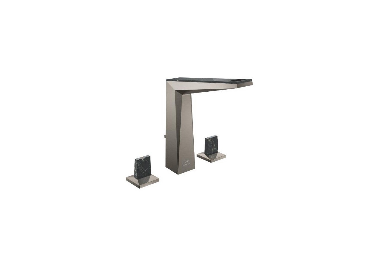 Allure brillant collection privée mélangeur 3 trous 1/2″ lavabo taille l Hard Graphite brossé - 20669AL0 - Grohe