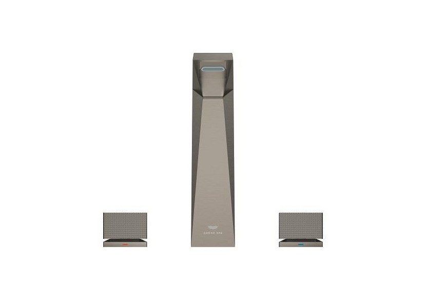 Allure brillant collection privée mélangeur 3 trous 1/2″ lavabo taille l Hard Graphite brossé - 20670AL0 - Grohe