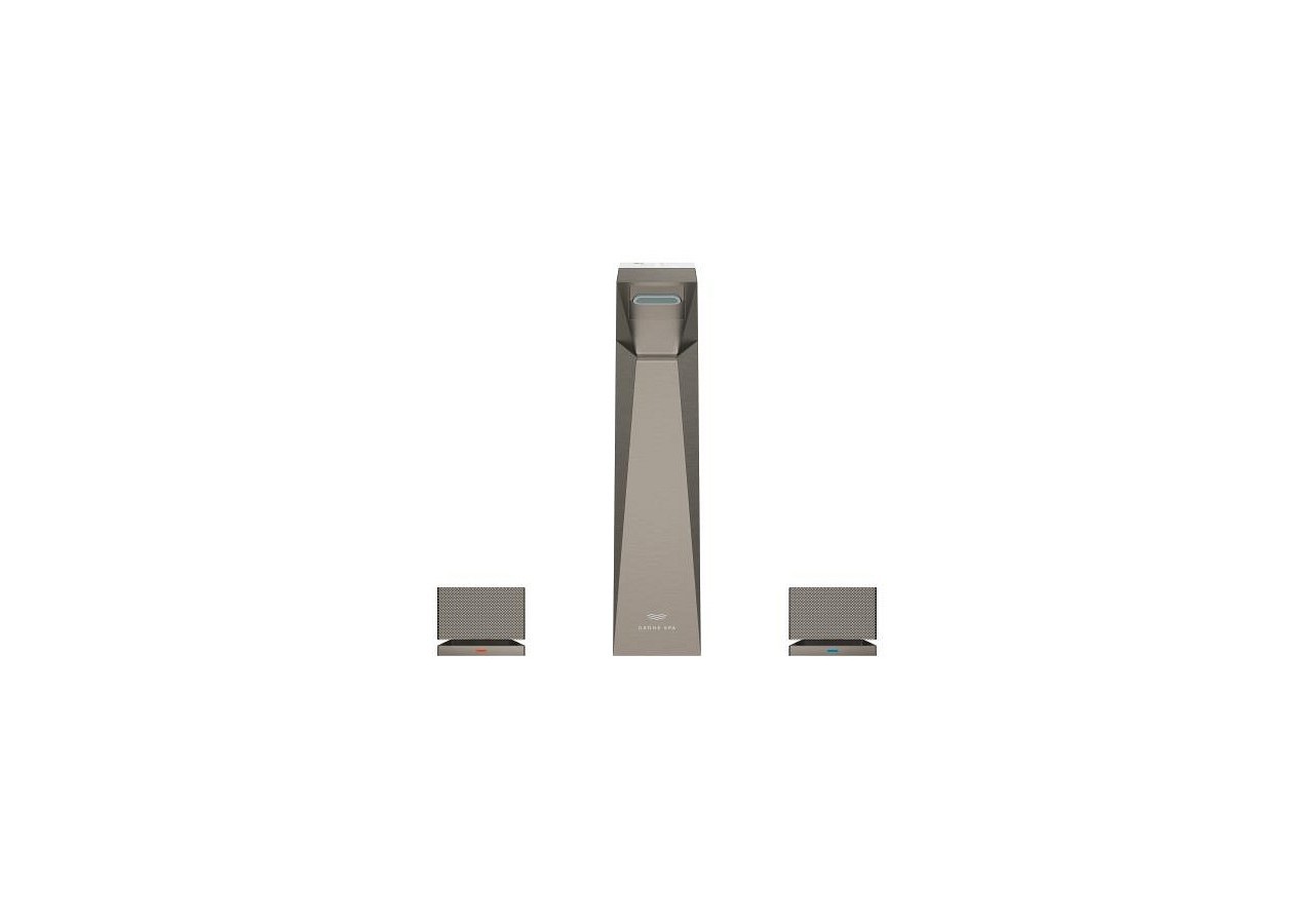 Allure brillant collection privée mélangeur 3 trous 1/2″ lavabo taille l Hard Graphite brossé - 20671AL0 - Grohe