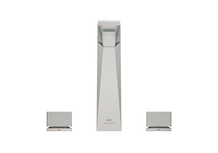 Allure brillant collection privée mélangeur 3 trous 1/2″ lavabo taille l Supersteel - 20671DC0 - Grohe