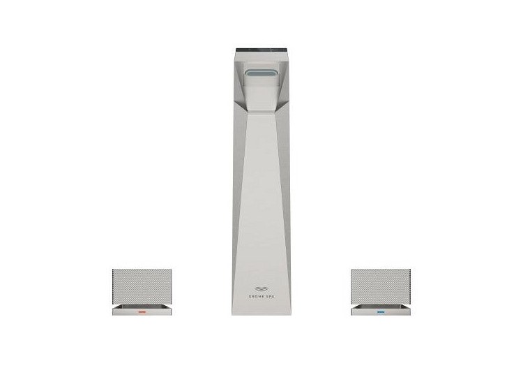 Allure brillant collection privée mélangeur 3 trous 1/2″ lavabo taille l Supersteel - 20672DC0 - Grohe