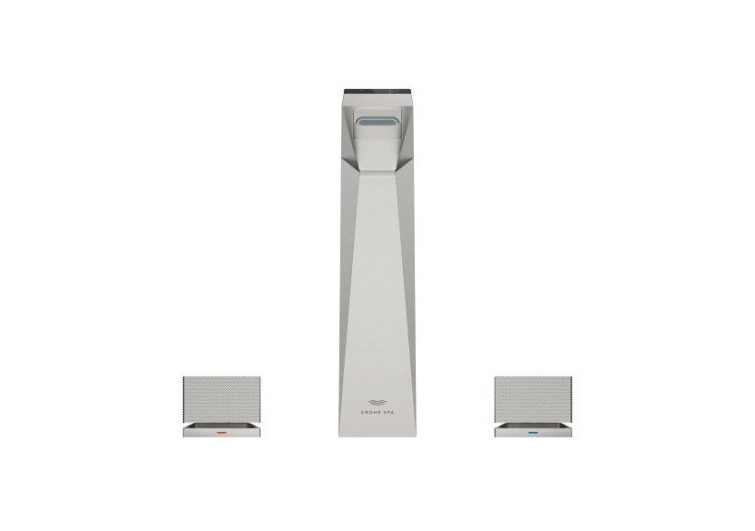 Allure brillant collection privée mélangeur 3 trous 1/2″ lavabo taille l Supersteel - 20672DC0 - Grohe