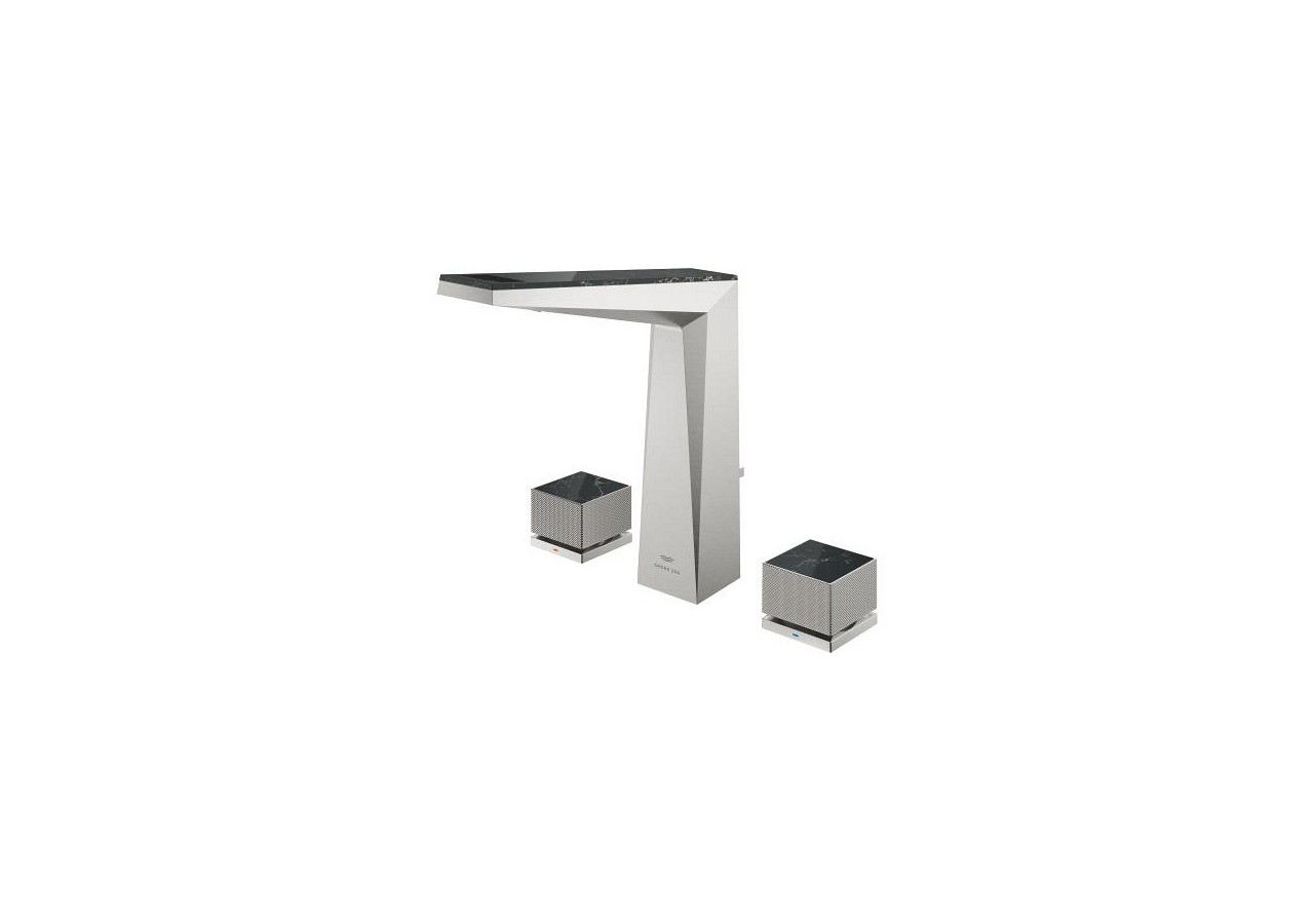 Allure brillant collection privée mélangeur 3 trous 1/2″ lavabo taille l Supersteel - 20672DC0 - Grohe