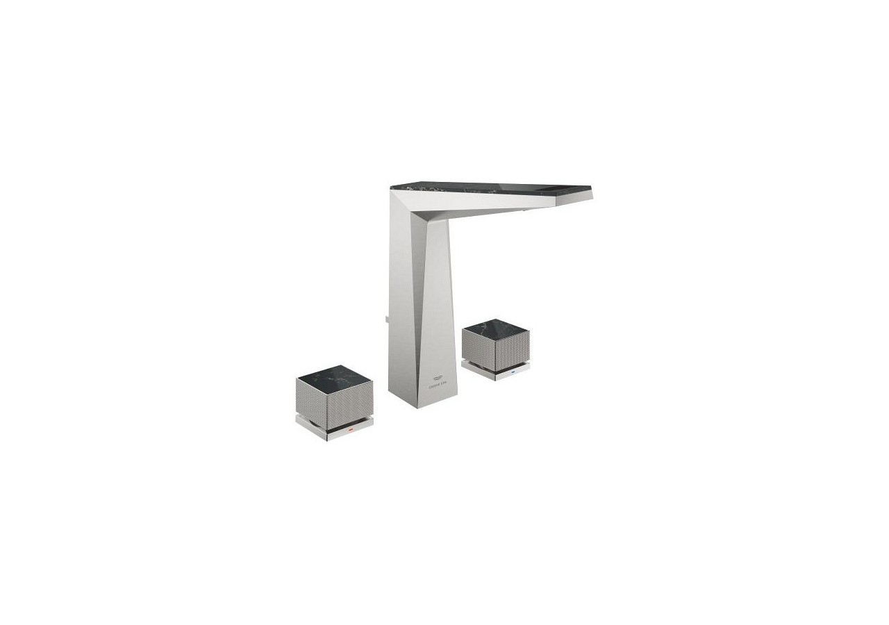 Allure brillant collection privée mélangeur 3 trous 1/2″ lavabo taille l Supersteel - 20672DC0 - Grohe