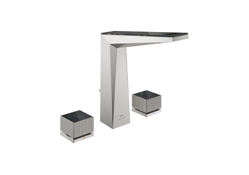 Allure brillant collection privée mélangeur 3 trous 1/2″ lavabo taille l Supersteel - 20672DC0 - Grohe
