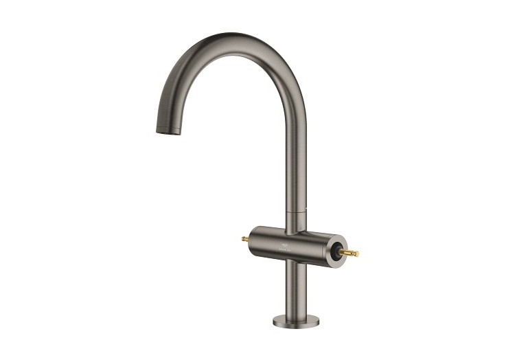 Atrio collection privée mélangeur monotrou taille l Hard Graphite brossé - 21134AL0 - Grohe 2