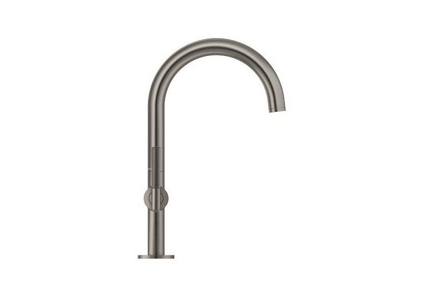 Atrio collection privée mélangeur monotrou taille l Hard Graphite brossé - 21134AL0 - Grohe
