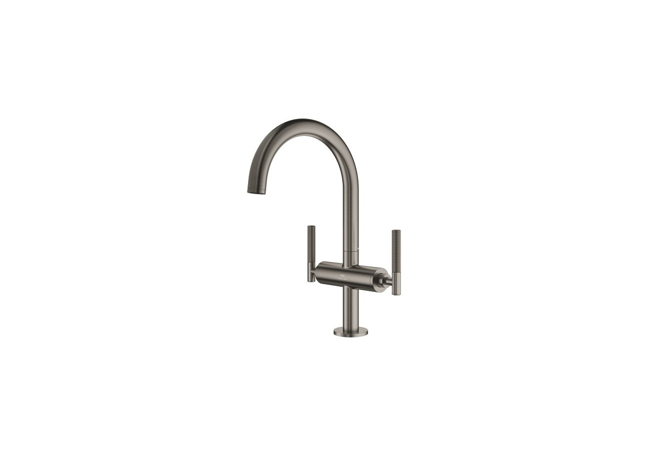 Atrio collection privée mélangeur monotrou taille l Hard Graphite brossé - 21134AL0 - Grohe