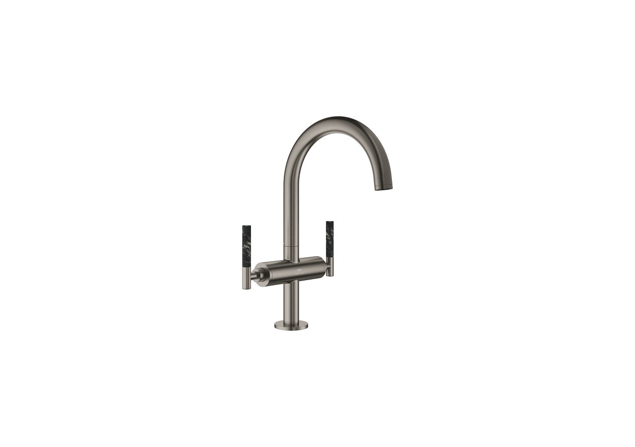 Atrio collection privée mélangeur monotrou taille l Hard Graphite brossé - 21134AL0 - Grohe