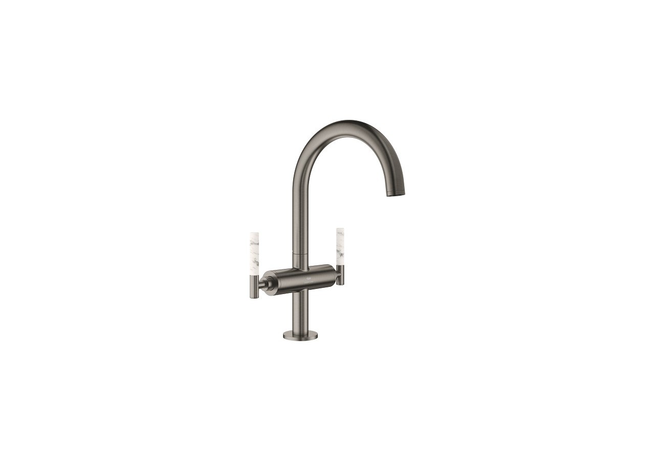 Atrio collection privée mélangeur monotrou taille l Hard Graphite brossé - 21134AL0 - Grohe