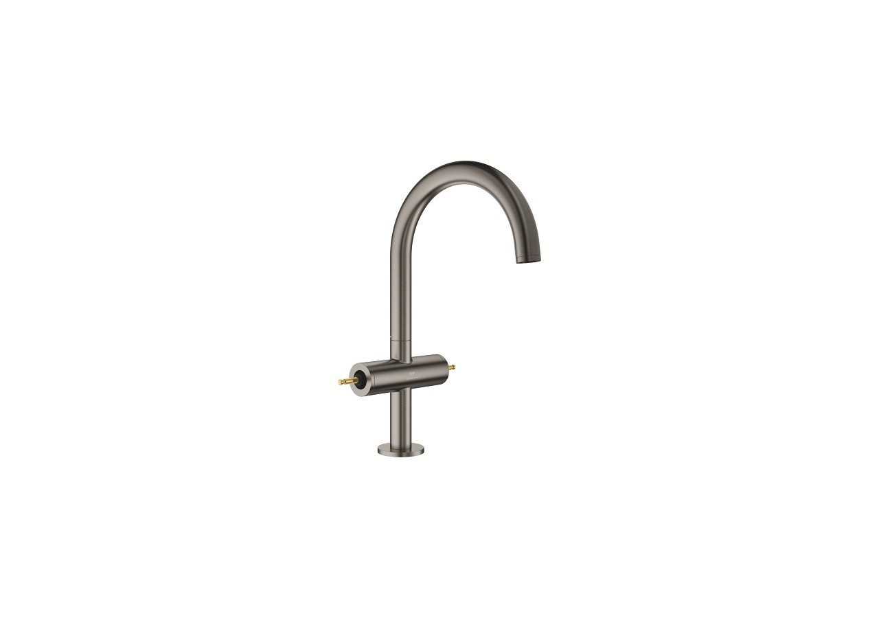 Atrio collection privée mélangeur monotrou taille l Hard Graphite brossé - 21134AL0 - Grohe