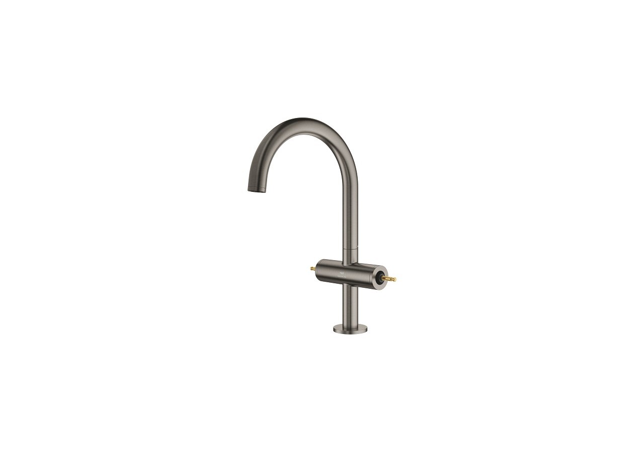 Atrio collection privée mélangeur monotrou taille l Hard Graphite brossé - 21134AL0 - Grohe