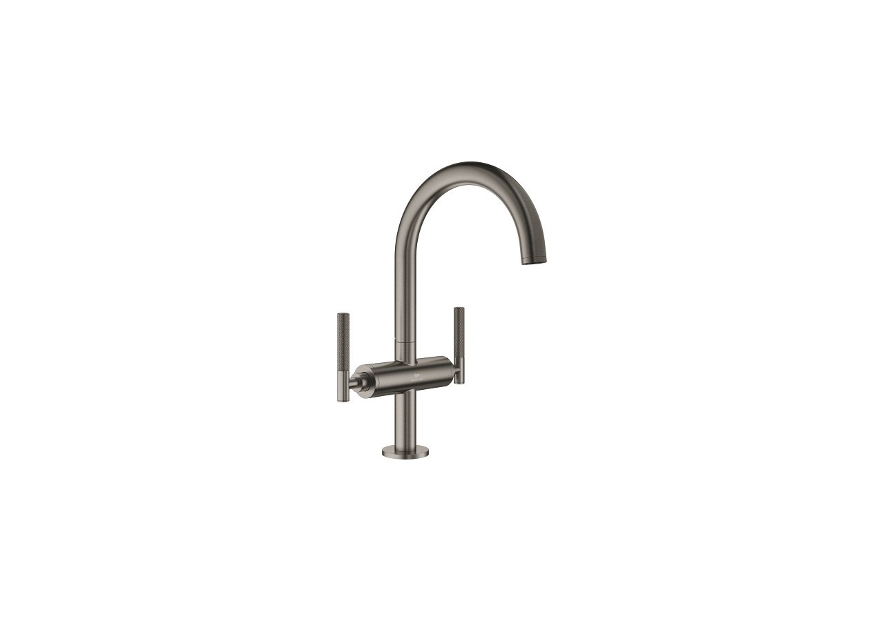 Atrio collection privée mélangeur monotrou taille l Hard Graphite brossé - 21134AL0 - Grohe