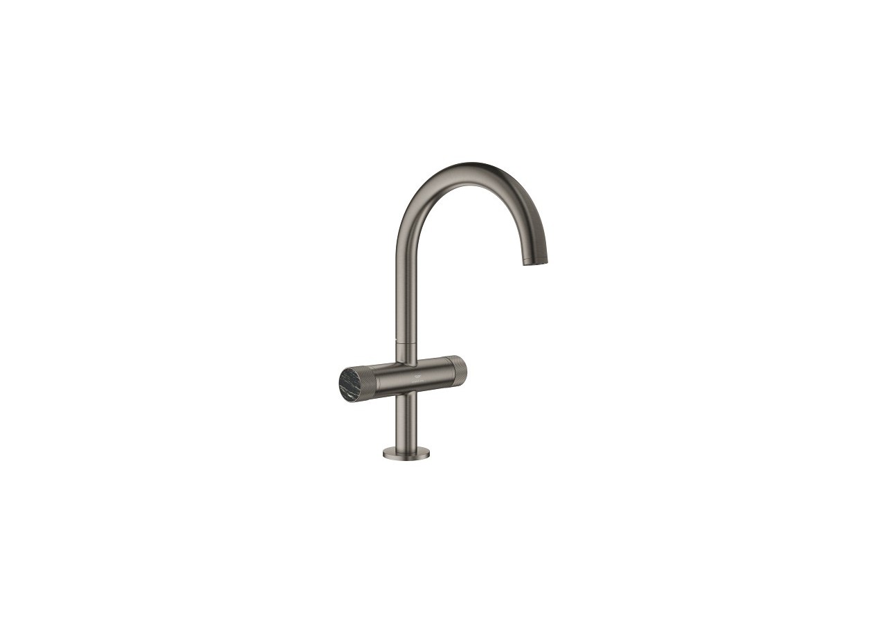 Atrio collection privée mélangeur monotrou taille l Hard Graphite brossé - 21138AL0 - Grohe