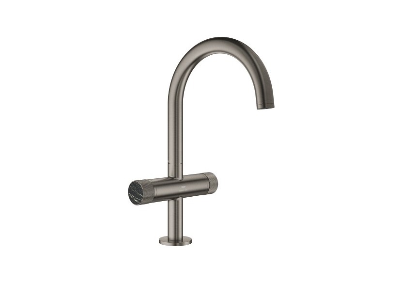 Atrio collection privée mélangeur monotrou taille l Hard Graphite brossé - 21138AL0 - Grohe
