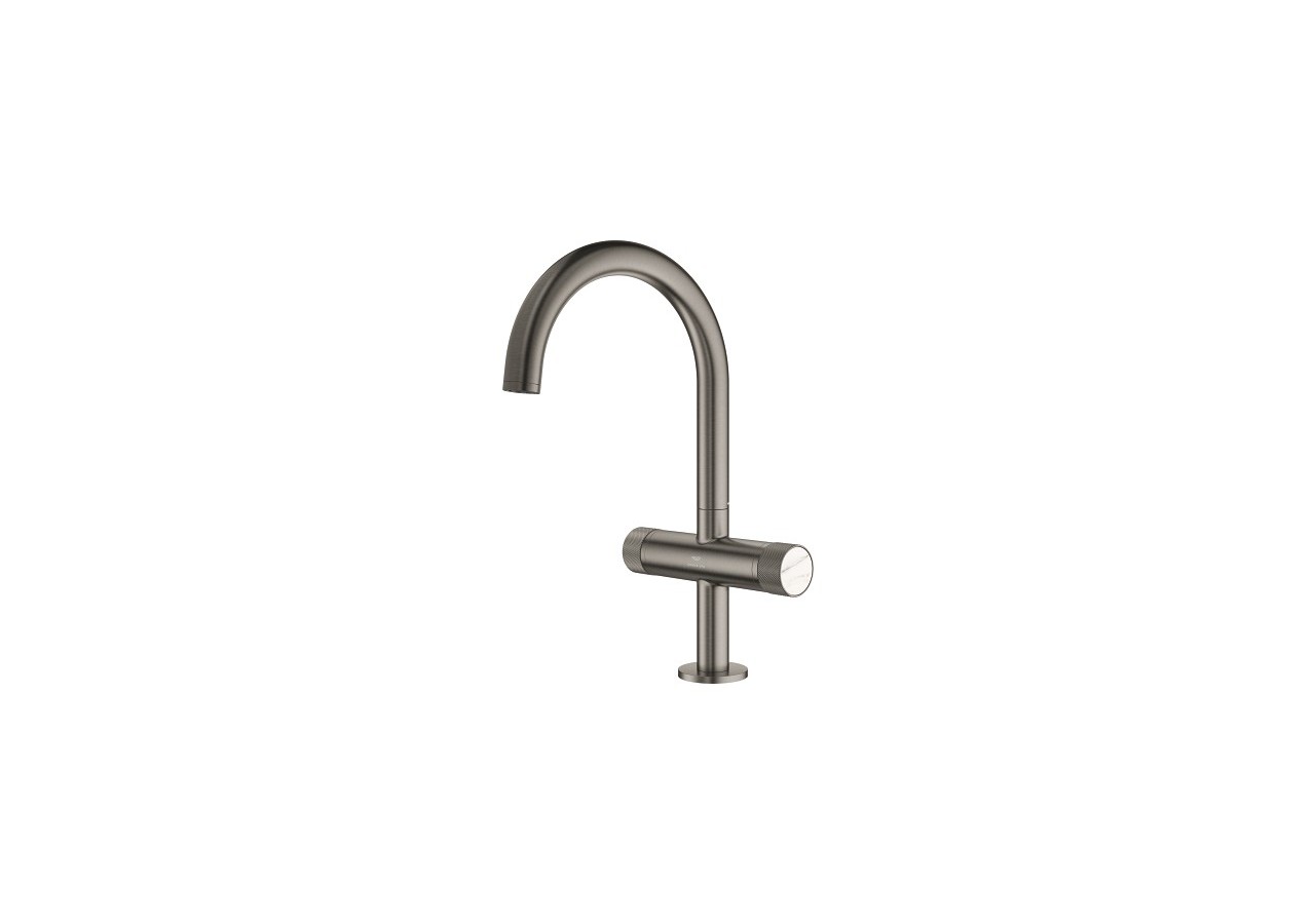 Atrio collection privée mélangeur monotrou taille l Hard Graphite brossé - 21138AL0 - Grohe