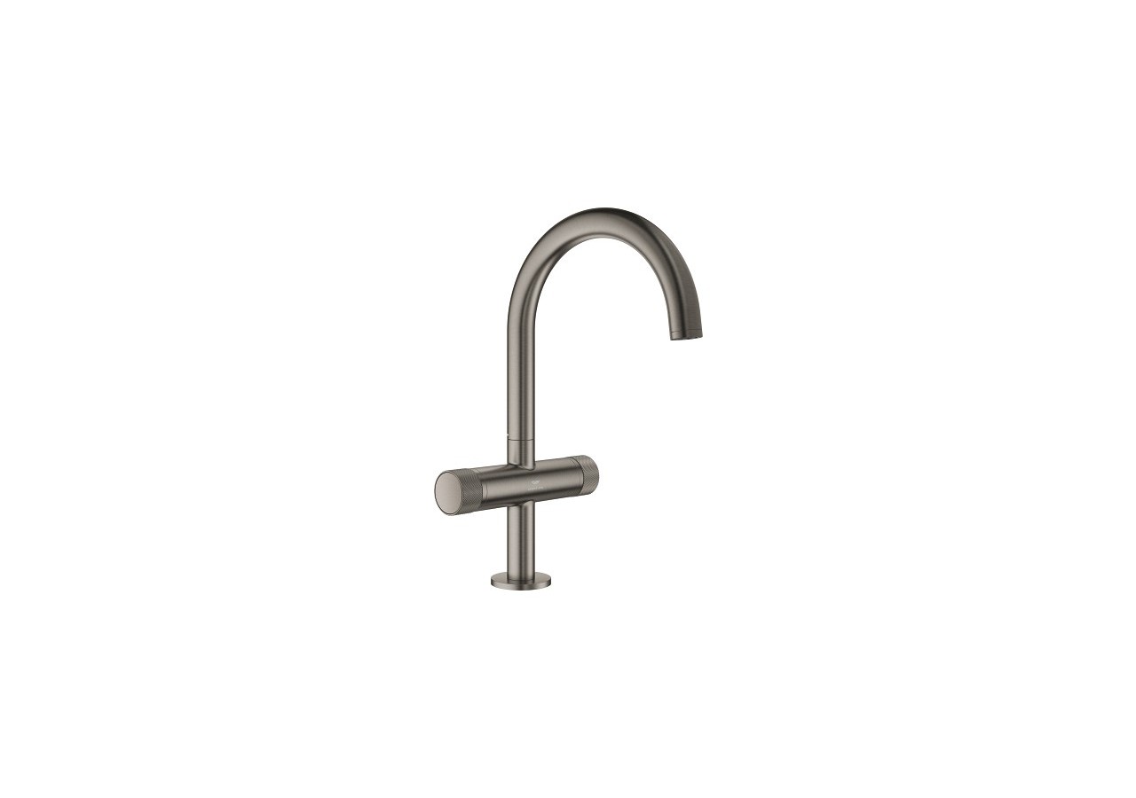 Atrio collection privée mélangeur monotrou taille l Hard Graphite brossé - 21138AL0 - Grohe