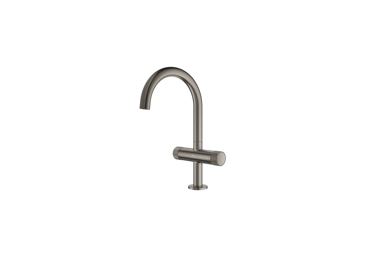 Atrio collection privée mélangeur monotrou taille l Hard Graphite brossé - 21138AL0 - Grohe