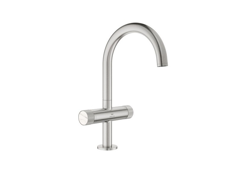 Atrio collection privée mélangeur monotrou taille l Supersteel - 21138DC0 - Grohe