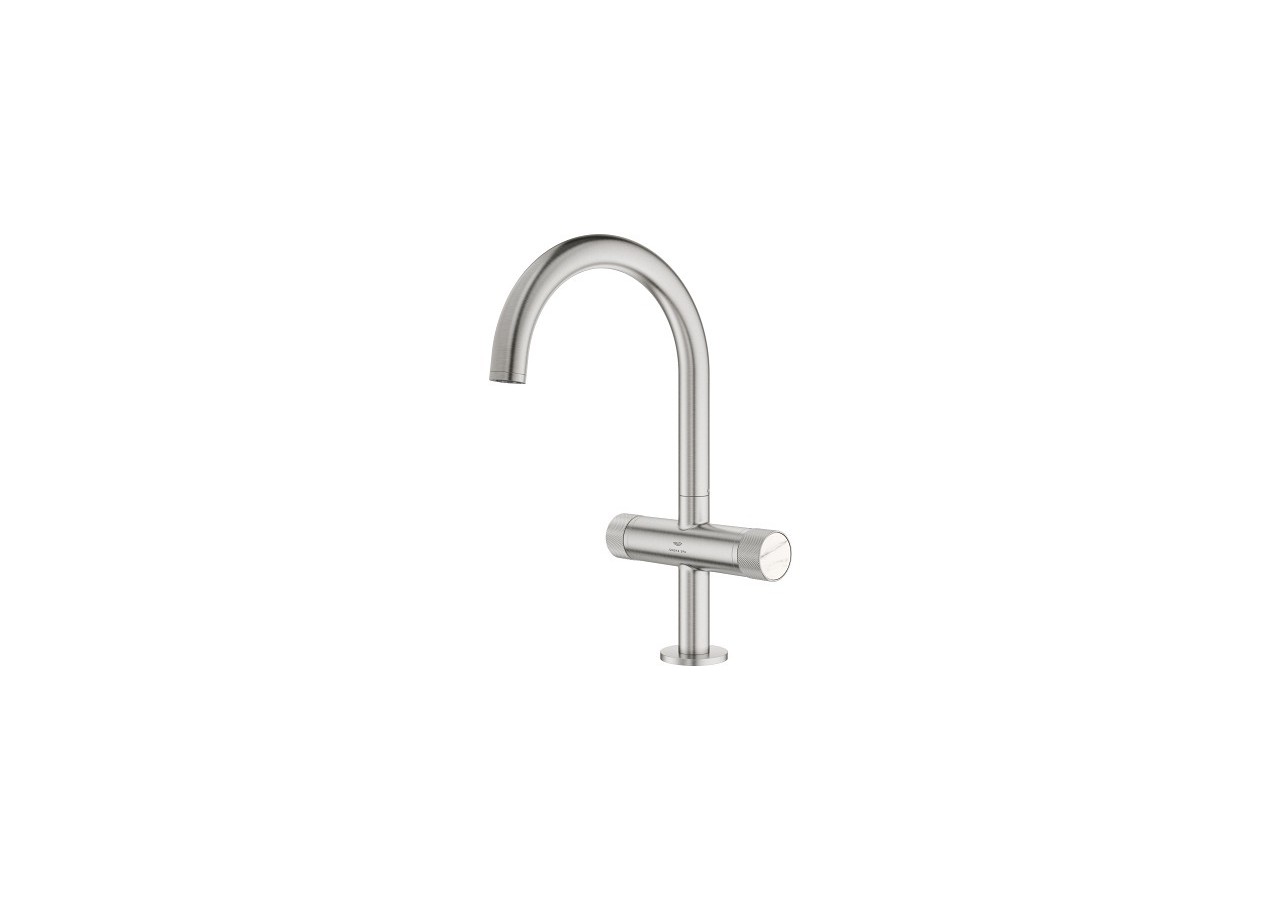 Atrio collection privée mélangeur monotrou taille l Supersteel - 21138DC0 - Grohe
